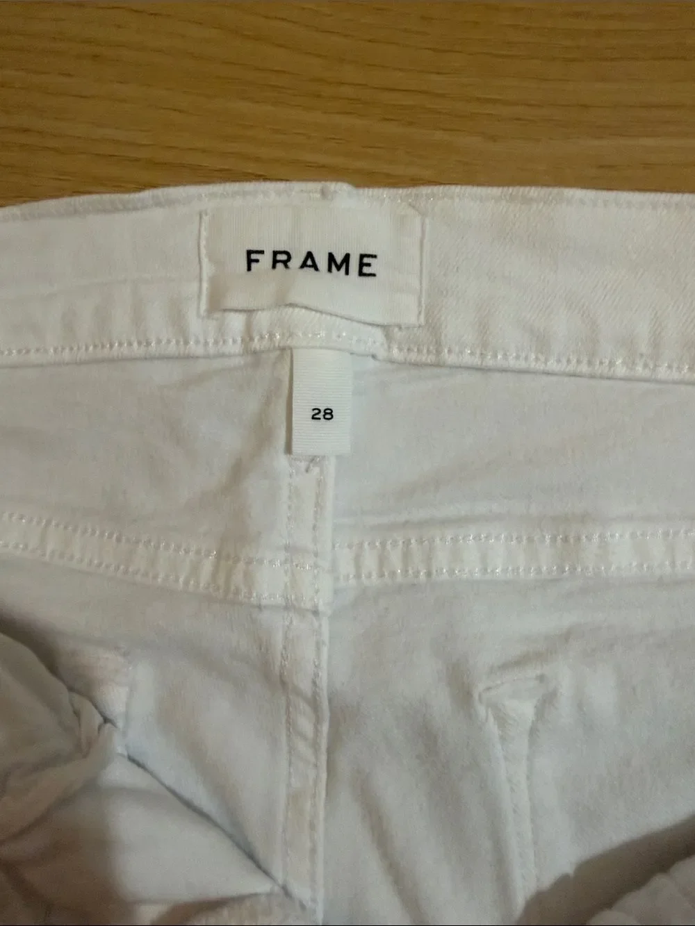 FRAME le garcon in blanc White 28 NWT $209 - Picture 7 of 7